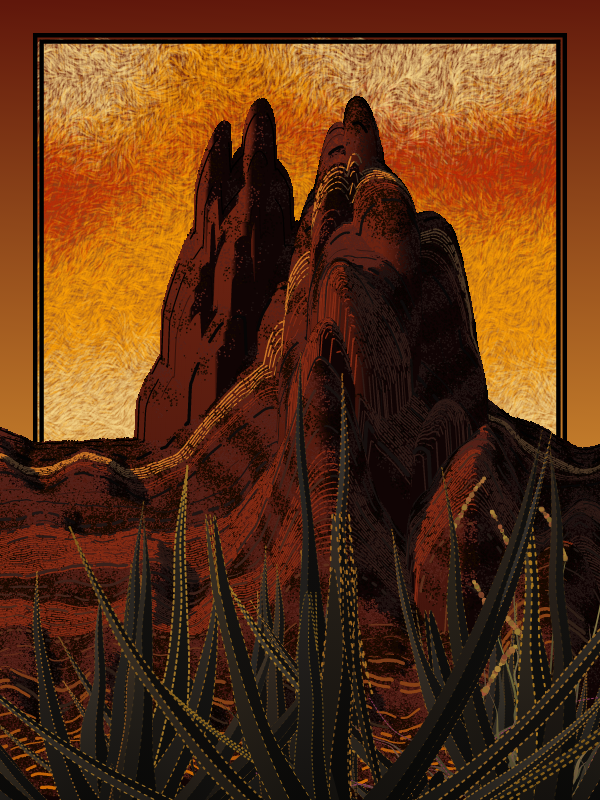 Desert Sun Rising #17 static token preview