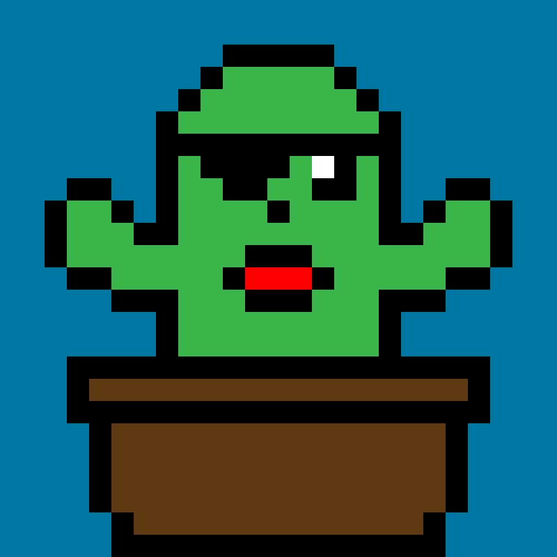 pixel cactus #6 static token preview