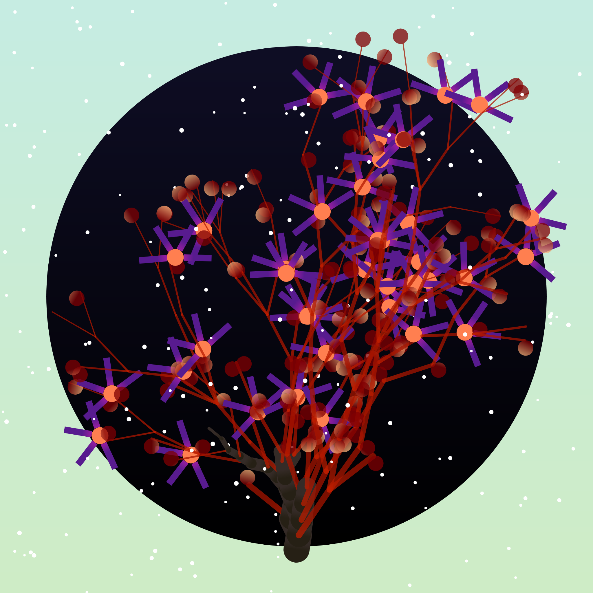 Some generative winter trees #22 static token preview