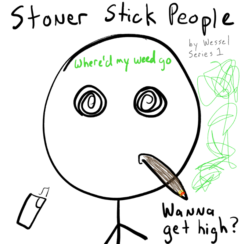 Stoner Stick People #44 static token preview
