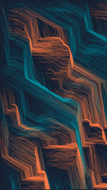 Algoscapes | Rock-face #16 static token preview