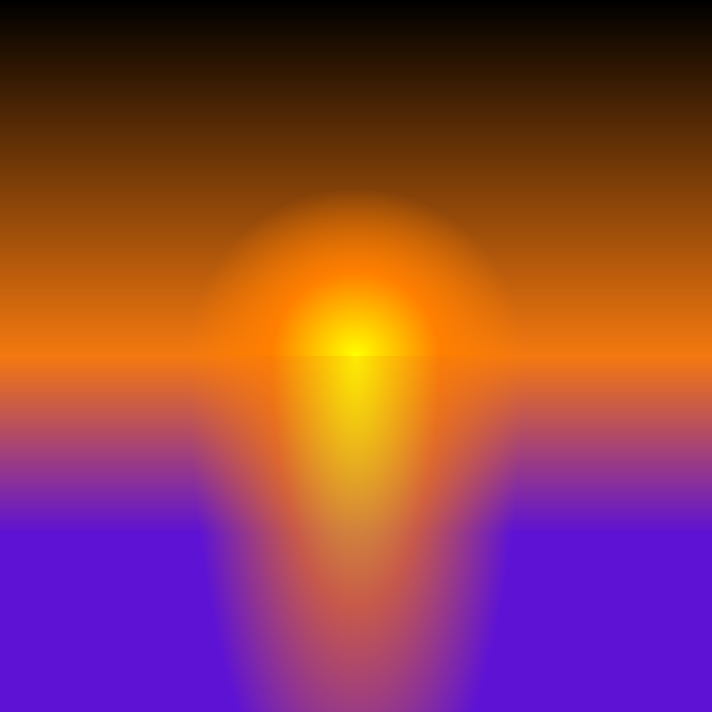 Sunset over random planet #1 static token preview