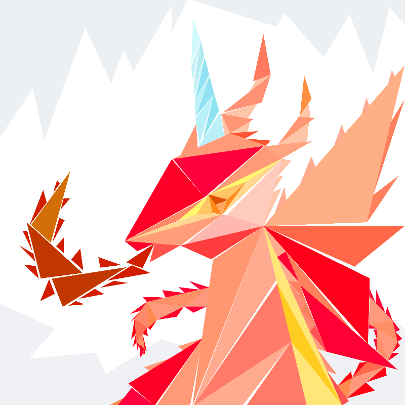 Unicorn dragon #2 static token preview