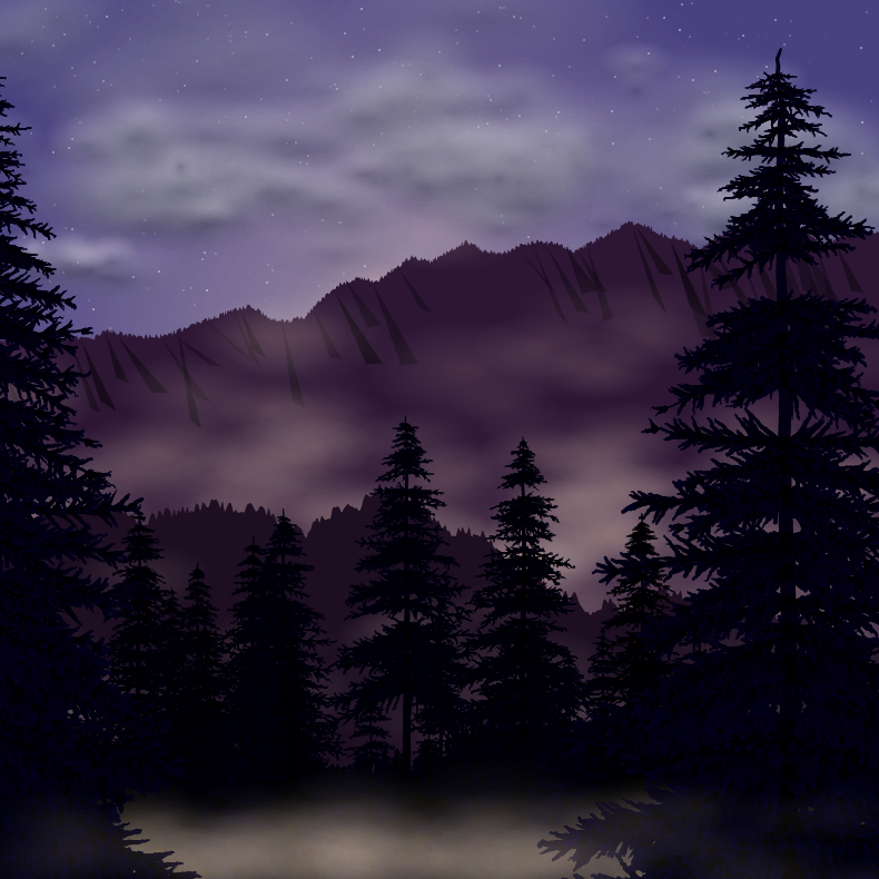 Moonlit Mountains #22 static token preview