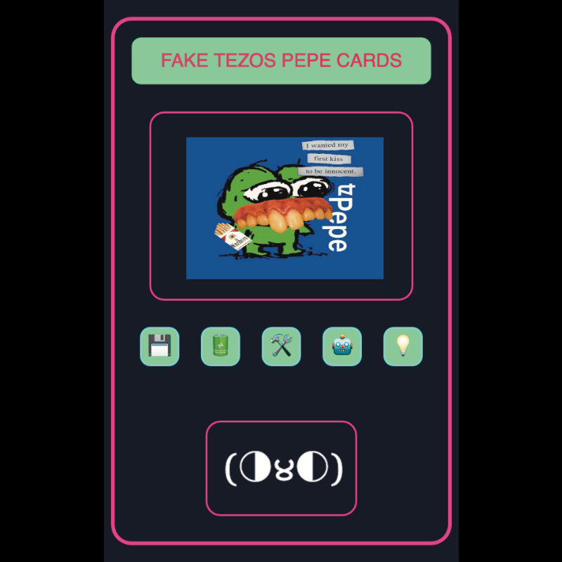 Fake Tezos Pepe Cards #8 static token preview