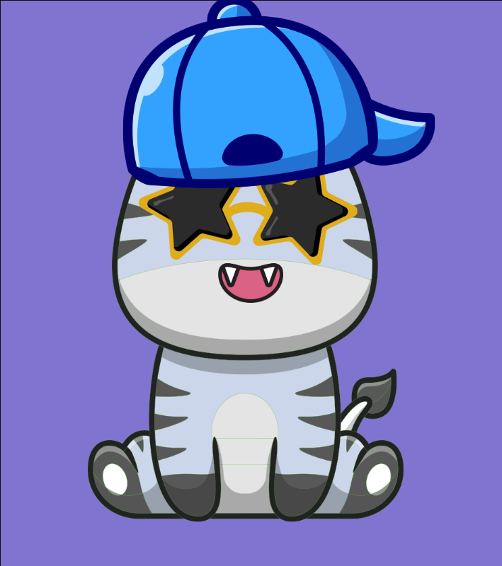 Baby Zebra Gang #10 static token preview