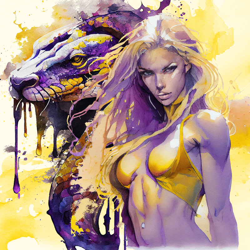 Artemis and Snake #1 static token preview