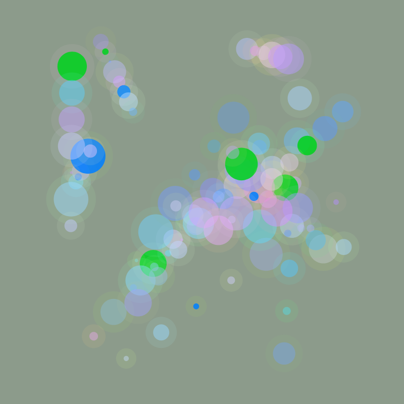 Transient Abstract Bubble Machine #18 static token preview
