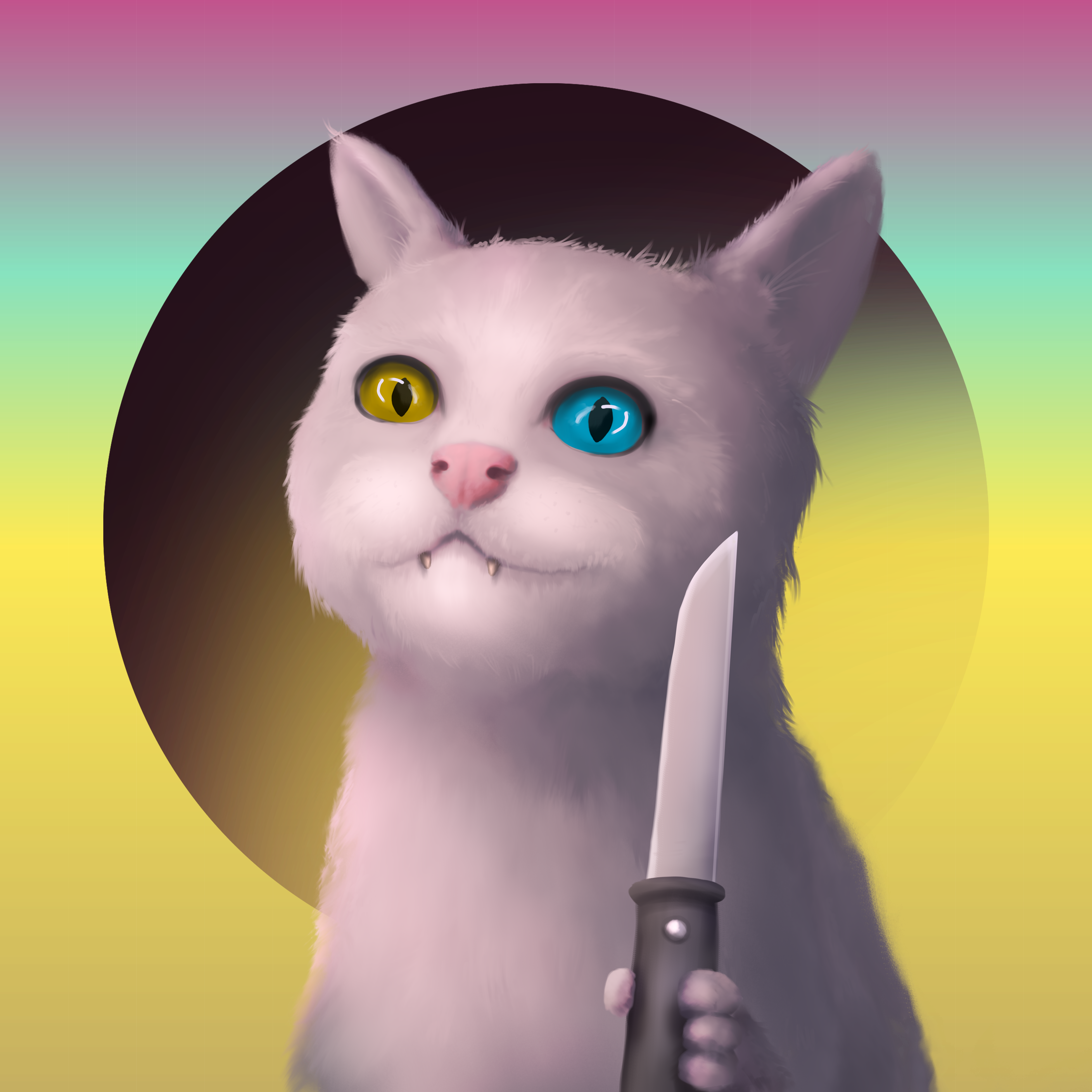 Crazy cat #15 static token preview