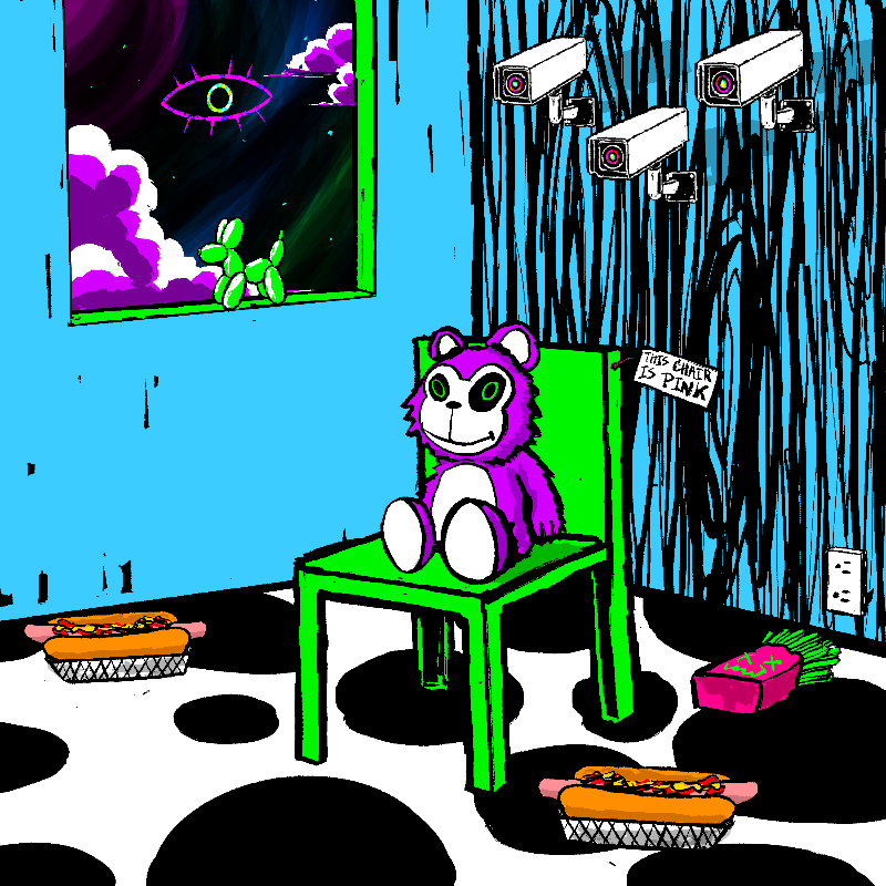 pink chair in the blue room #7 static token preview