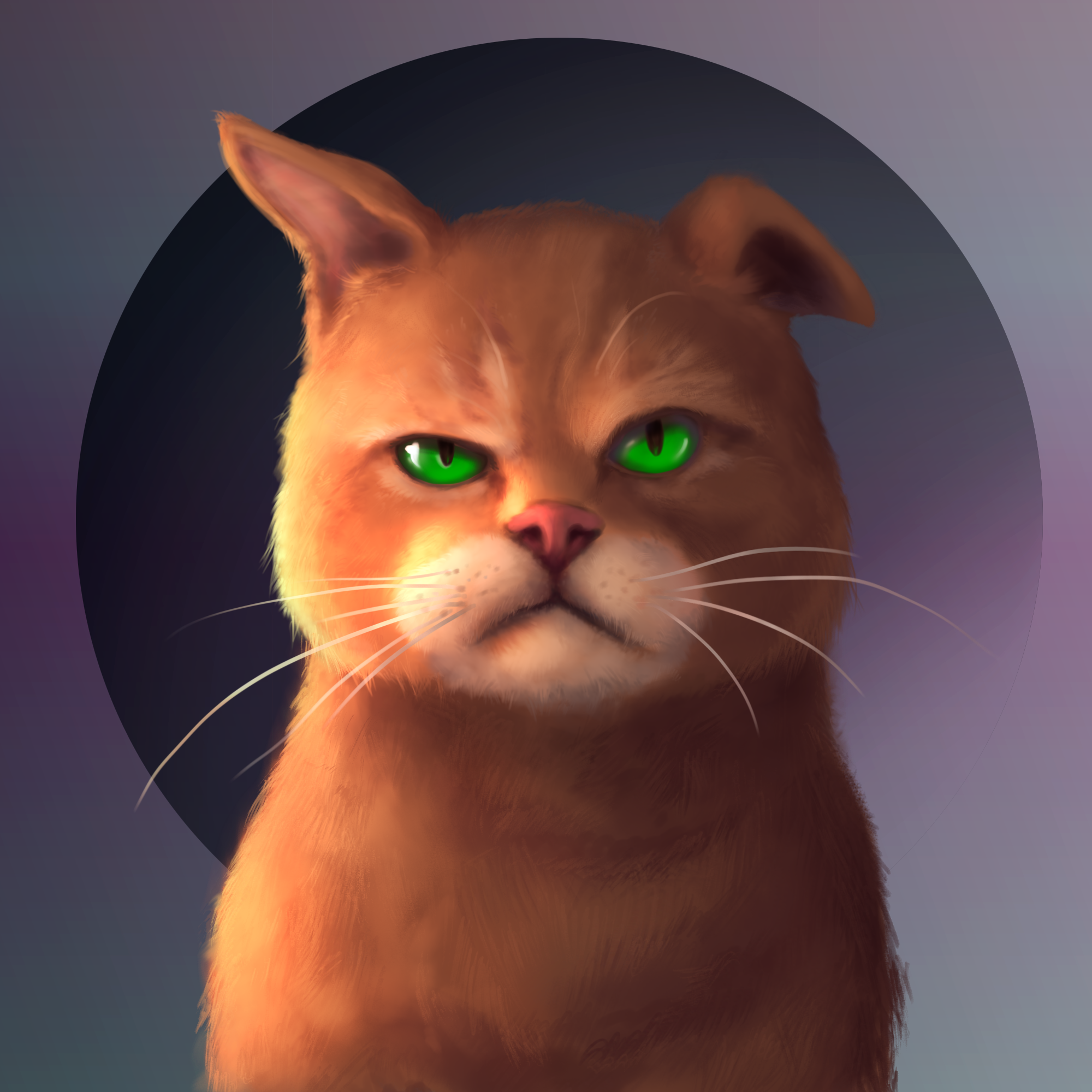 Gangsta Cat #9 static token preview