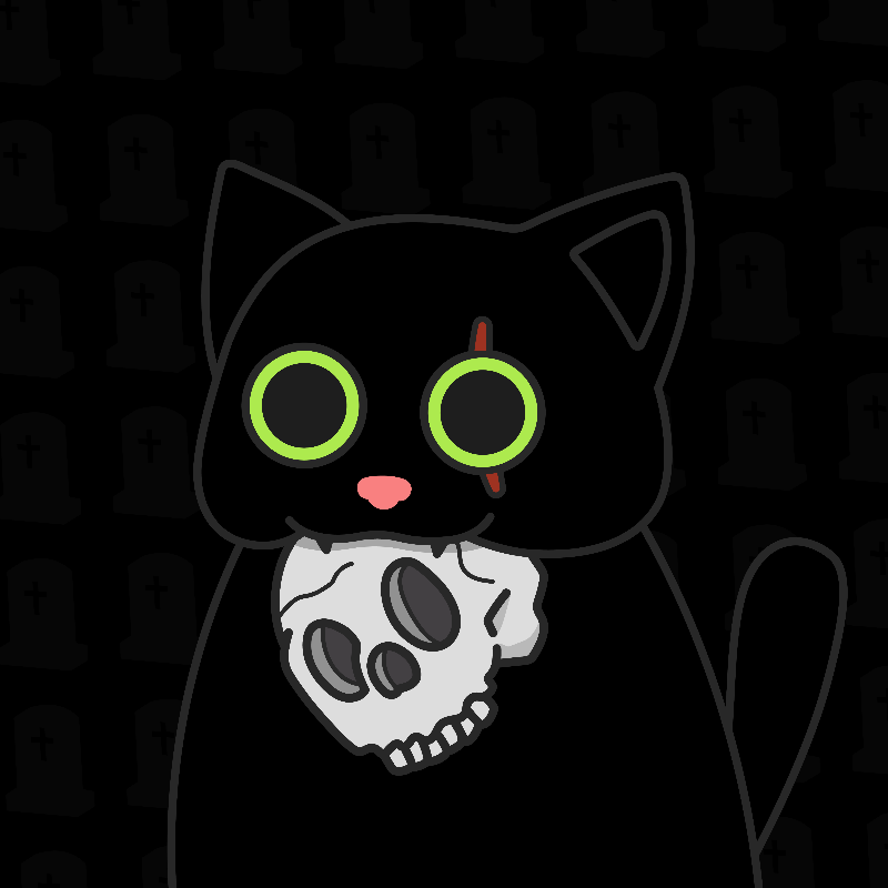 Addams Cat #20 static token preview