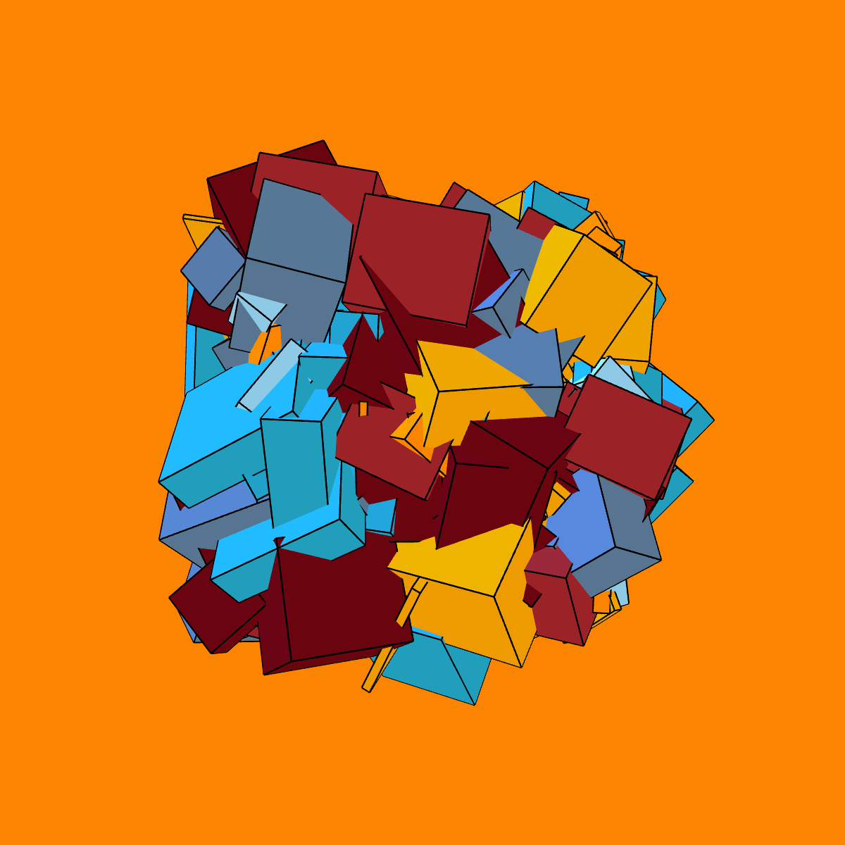 Asymmetric stacked boxes #24 static token preview