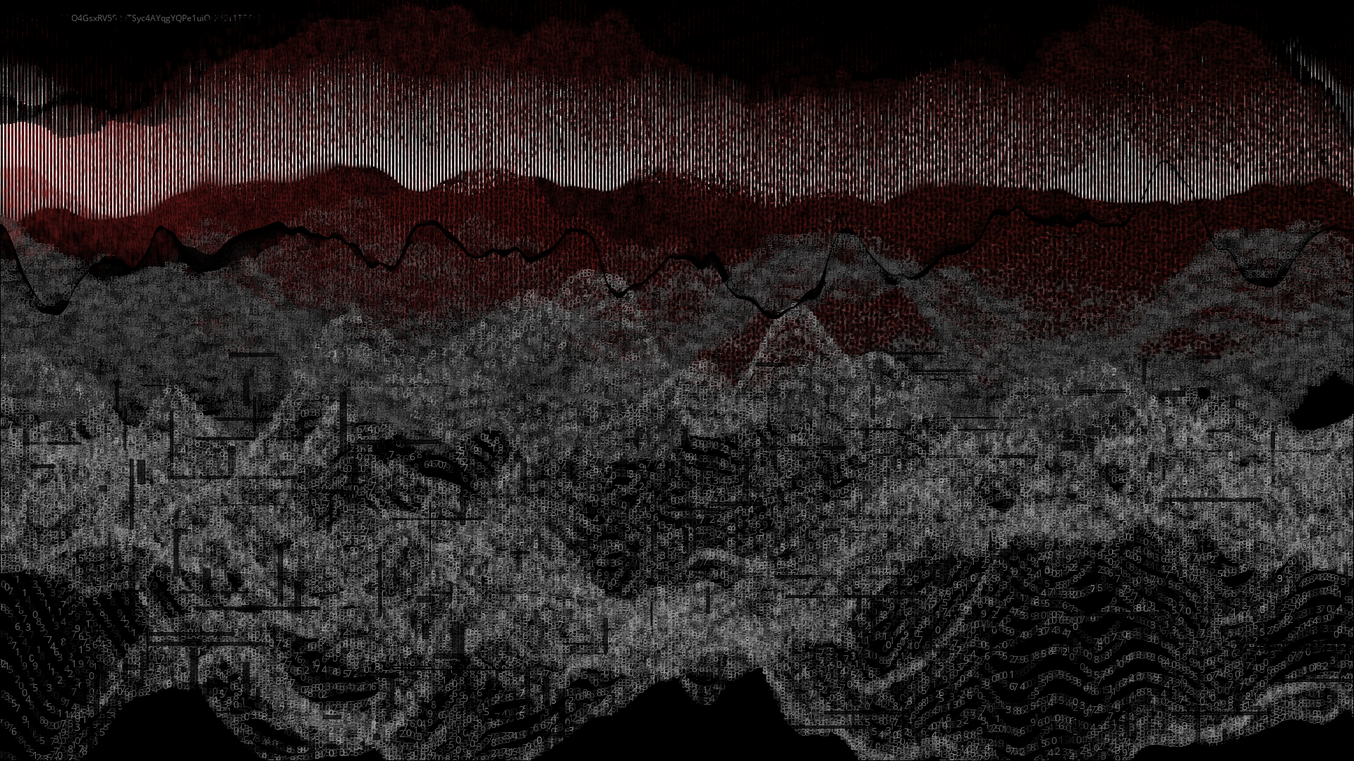 Pixel rain in a data landsacape #18 static token preview