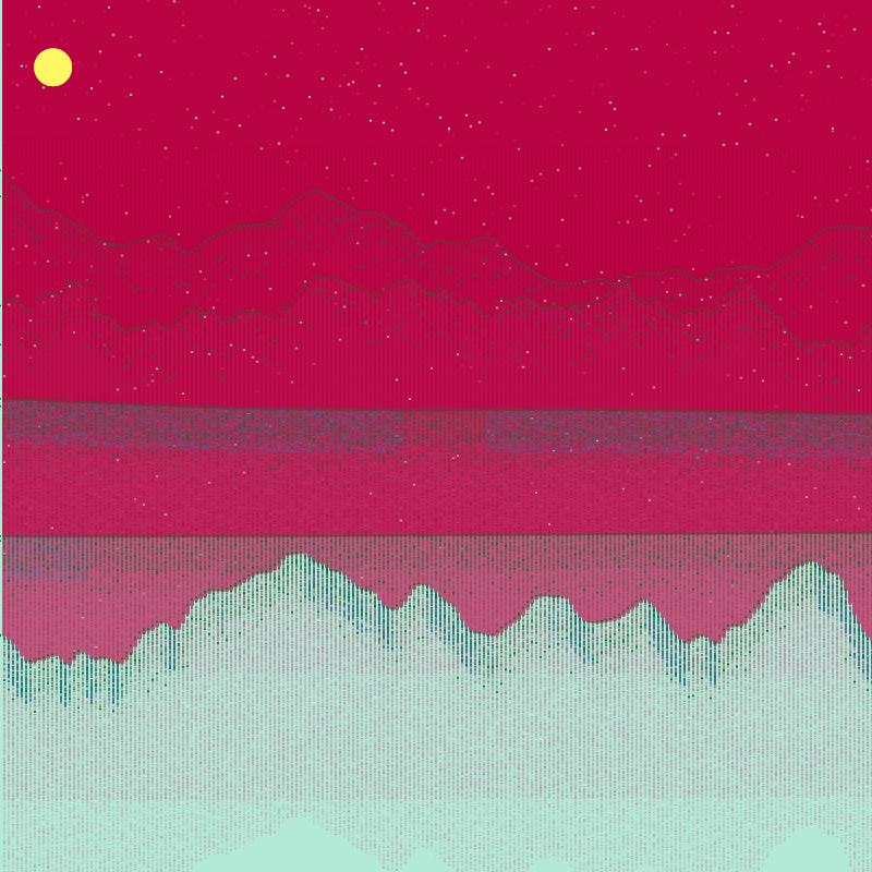 Glitched Mountains GT #152 static token preview