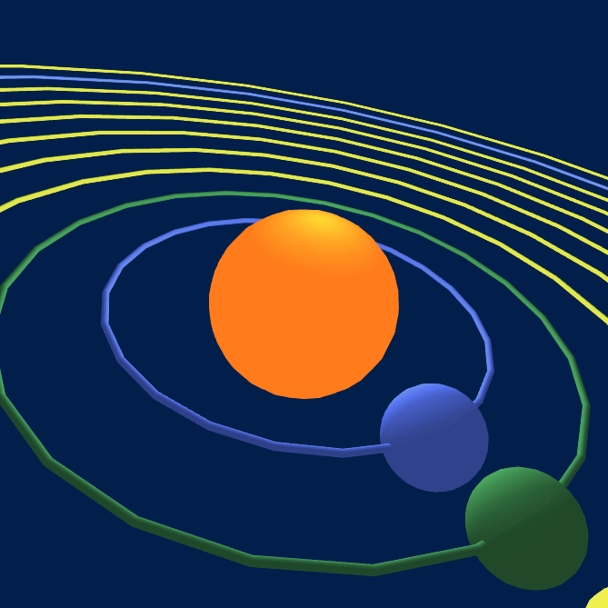 Generative solar system #4 static token preview