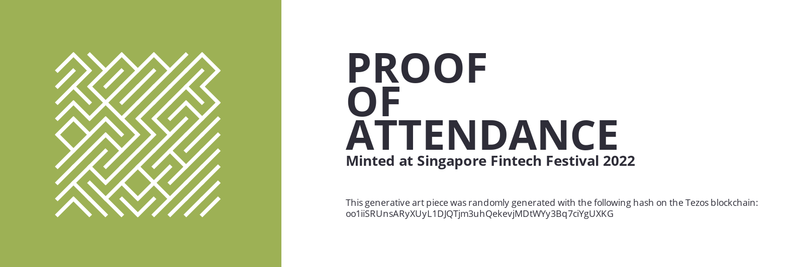 SFF2022 Proof of Attendance Token #1917 static token preview