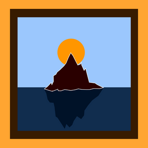 Mountain between Ocean board project preview