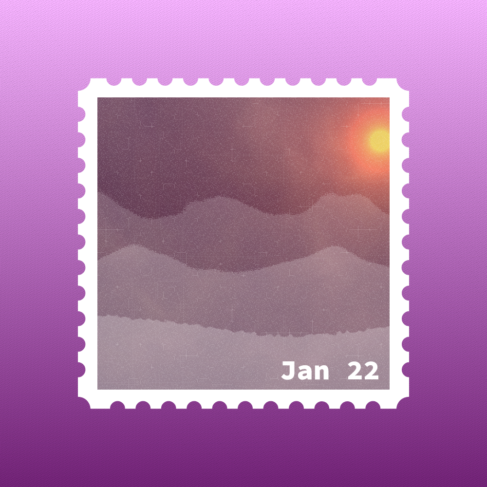 January 2022 stamp #16 static token preview