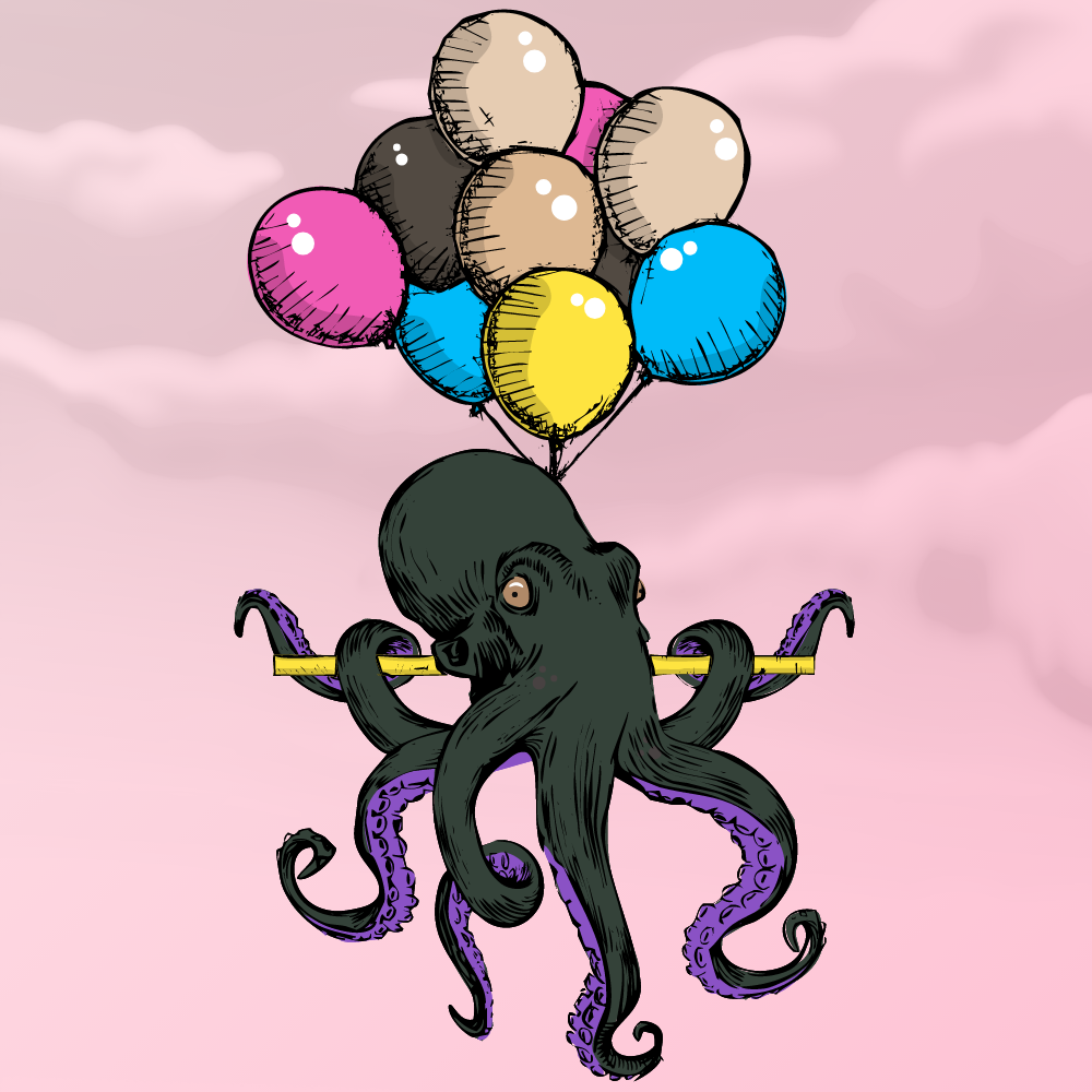 Flying Octupus #23 static token preview