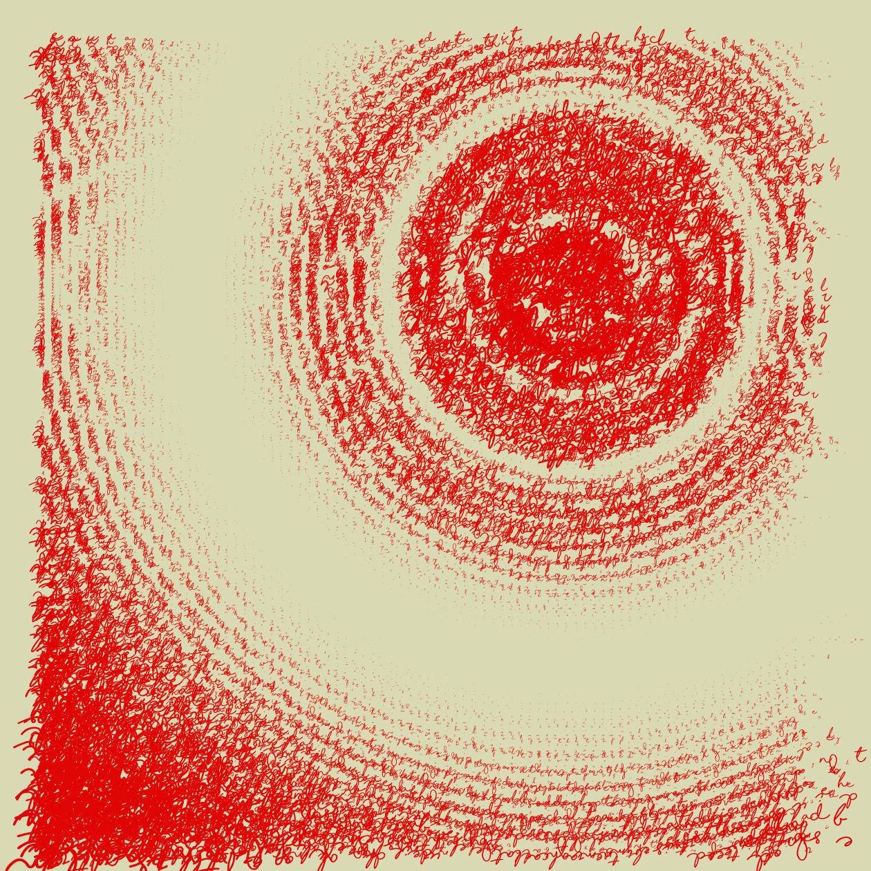 Asemic Writing 1o1 #10 static token preview