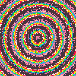 Pixel rainbow illustration #2 static token preview