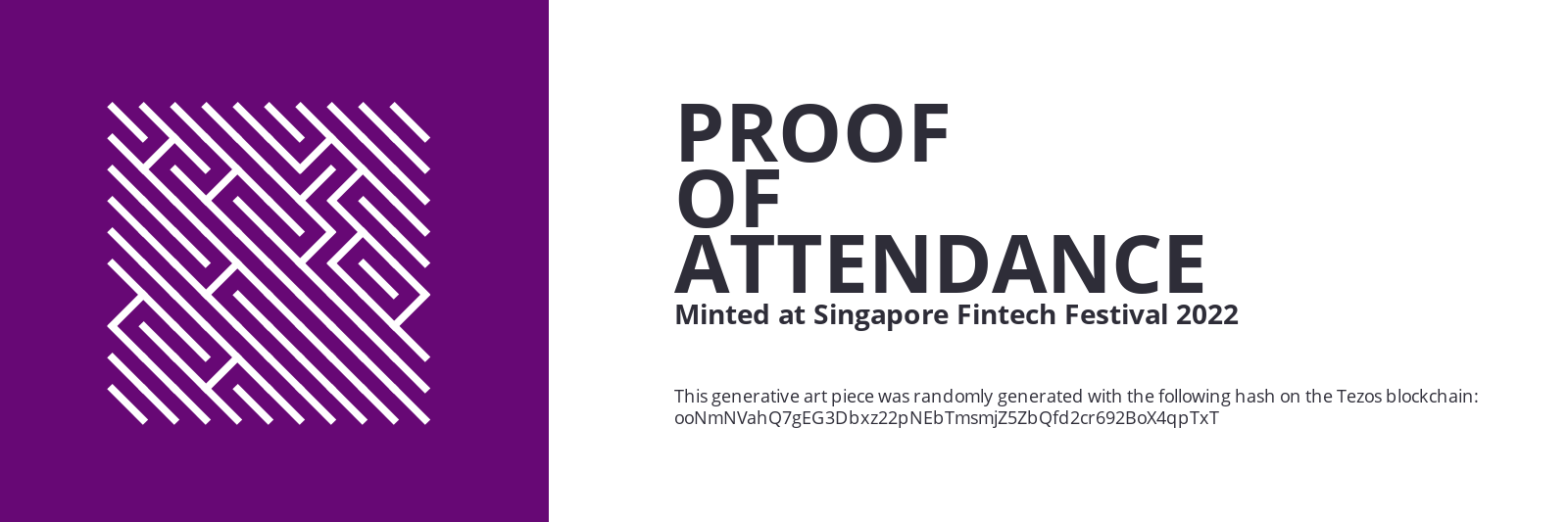 SFF2022 Proof of Attendance Token #1850 static token preview