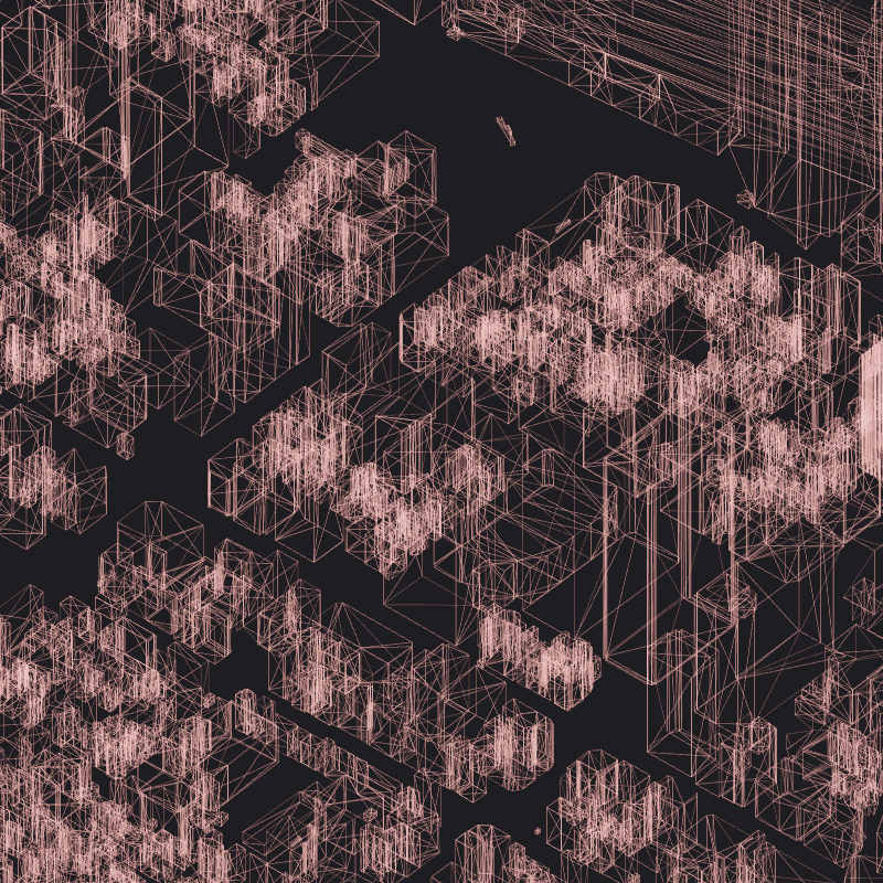 Wireframe City: Tokyo Shibuya #17 static token preview