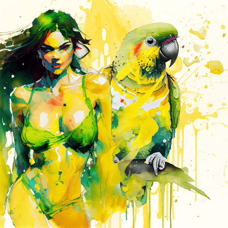Artemis and Parrot #1 static token preview