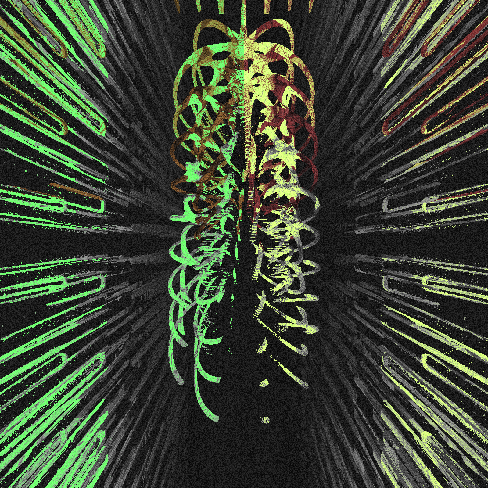 Several pairs of narrow, curved strips #8 static token preview