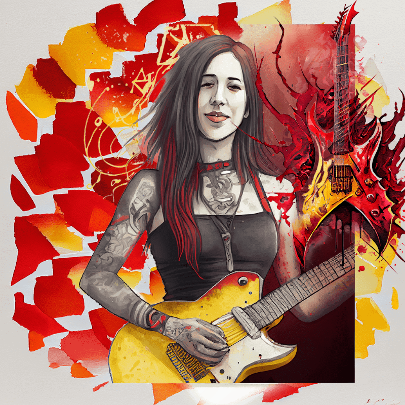 Hard Rock Girl 2 #7 static token preview