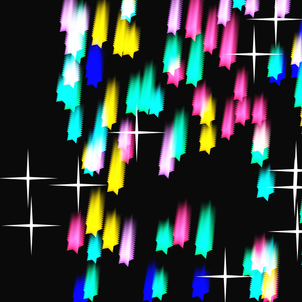 Shooting stars #18 static token preview