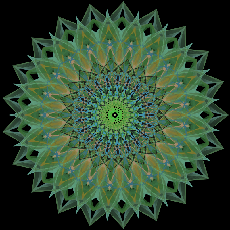 Morphing Mandala - #fxhashturnsone charity #12 static token preview