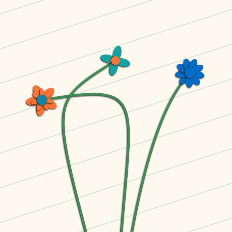 paper flowers #3 static token preview