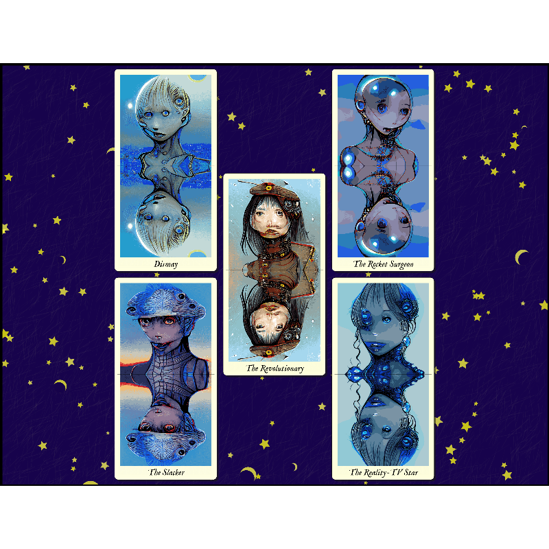 Reflexions - the fxhash tarot #16 static token preview