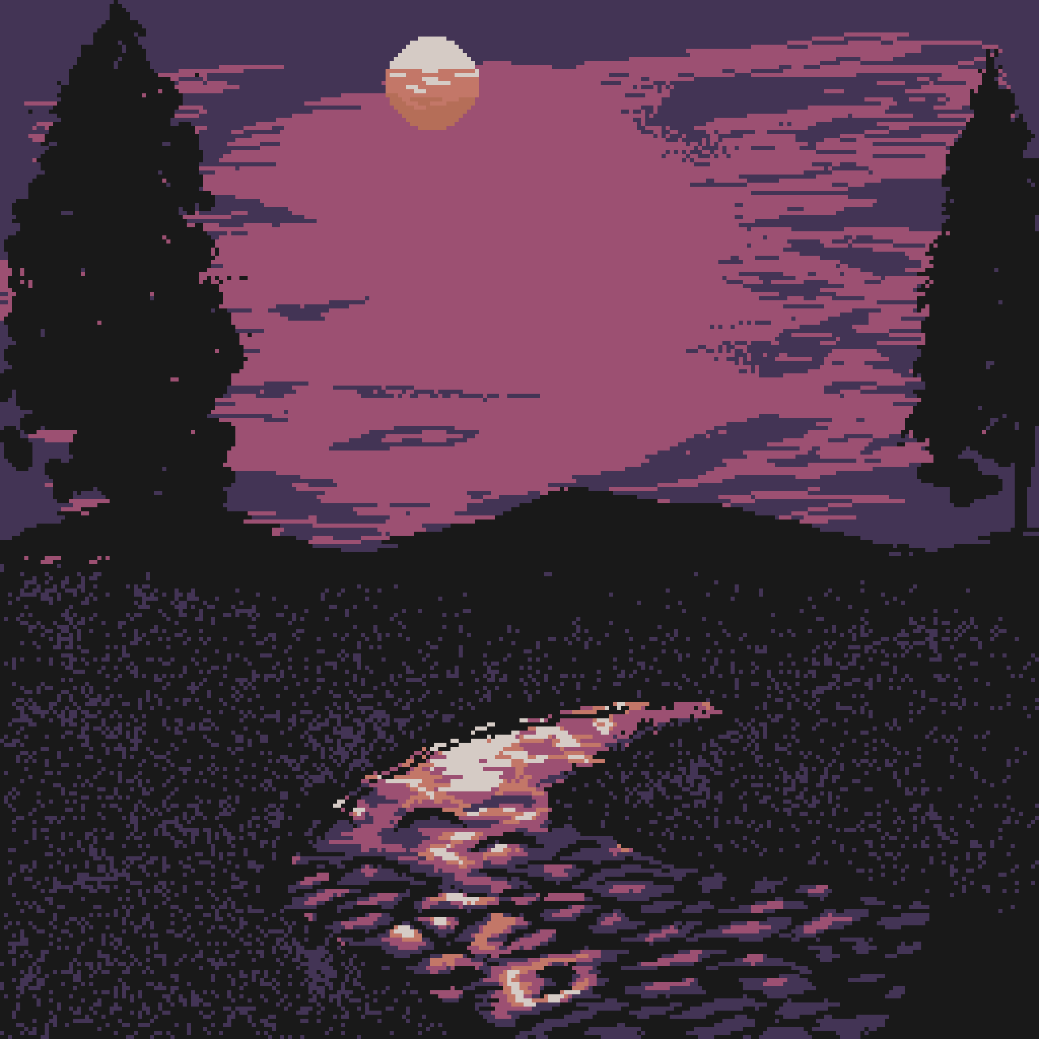 Pixel Sunset #14 static token preview