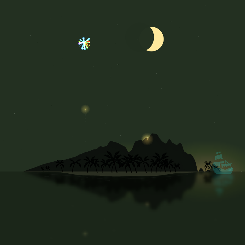 Fireworks Island #20 static token preview