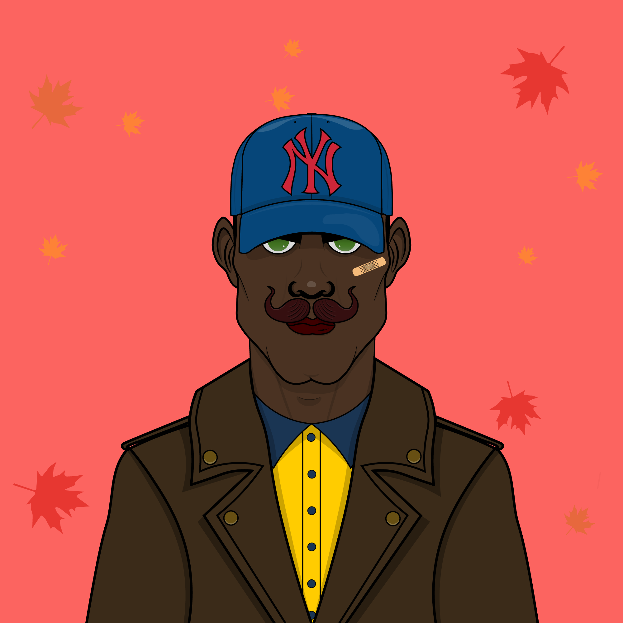 Mustachioed #3 static token preview
