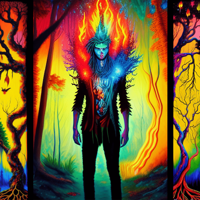 AI Psychedelic Trees #6 static token preview