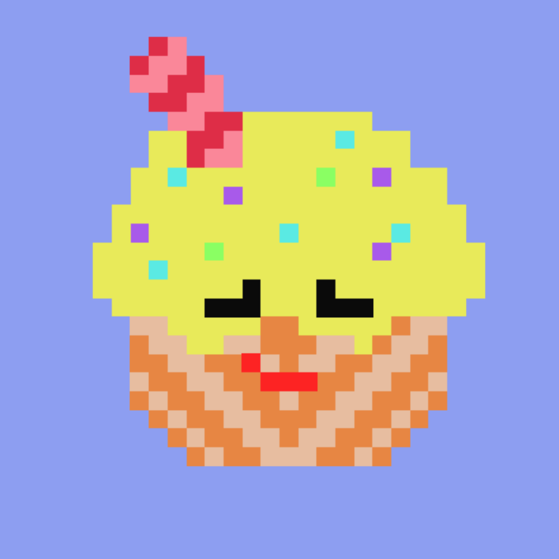 Pixel Cup cake 2 #1 static token preview
