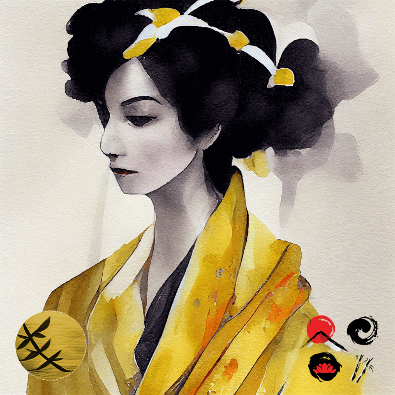 Yellow Geisha #22 static token preview