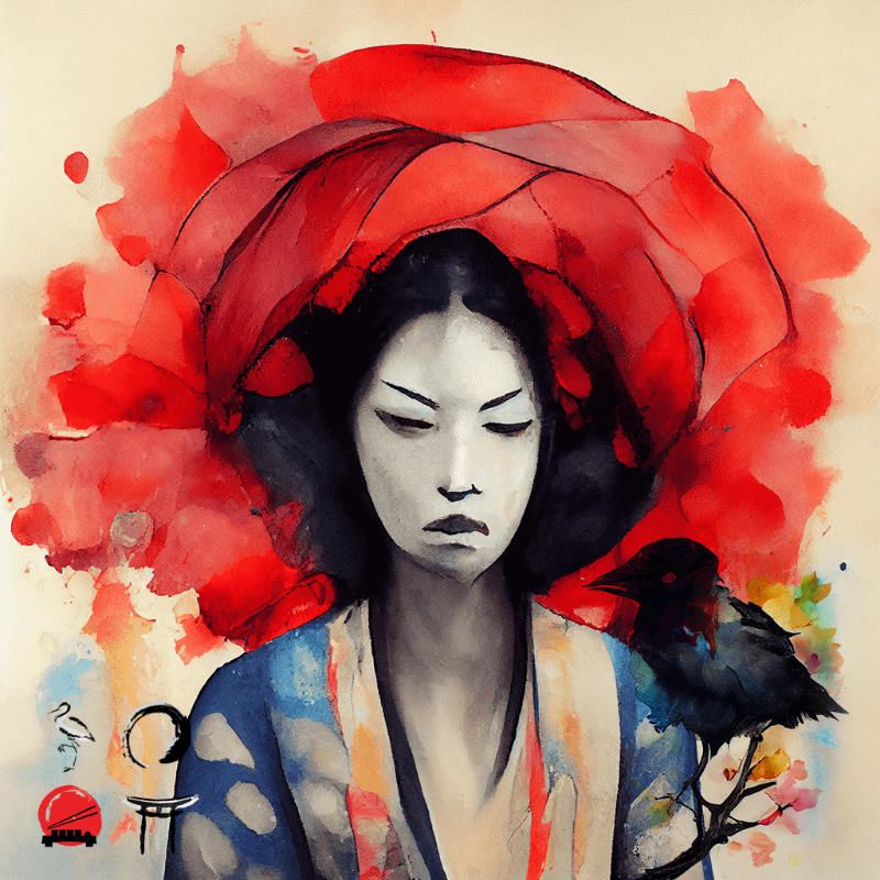 Geisha And Bird #9 static token preview