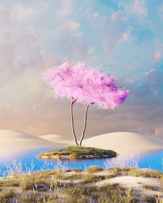 Cloudy desert #17 static token preview