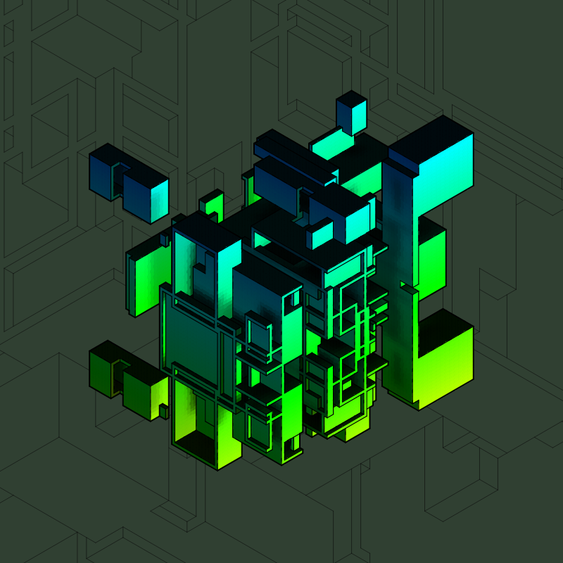 Isofrag generator series I #103 static token preview