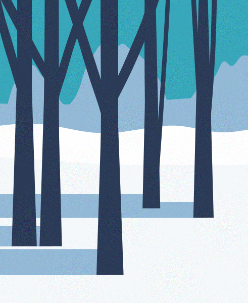 Minimal Snow Landscape #8 static token preview