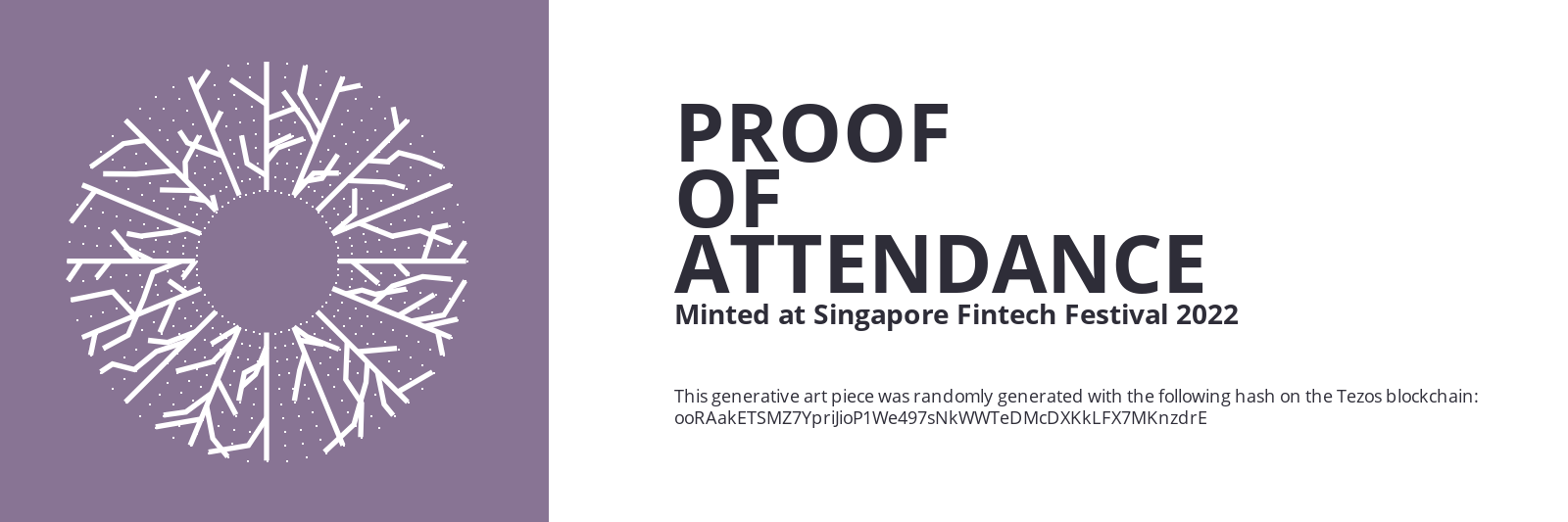 SFF2022 Proof of Attendance Token #1413 static token preview