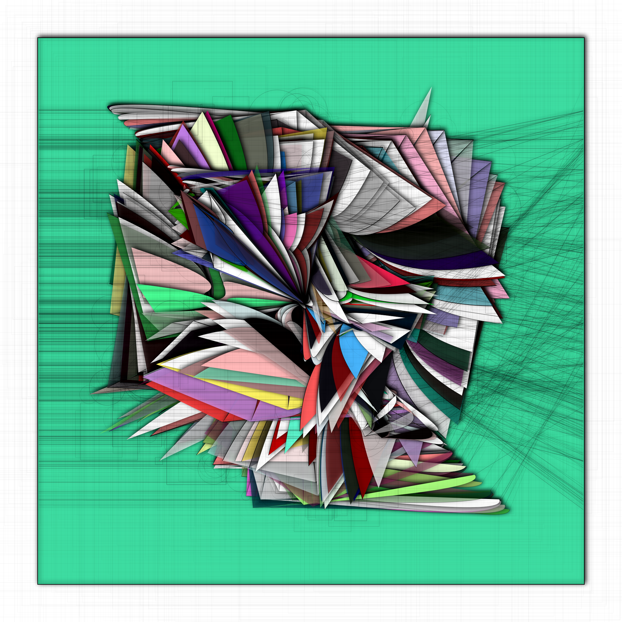 P5Js Thoughts V7 #10 static token preview