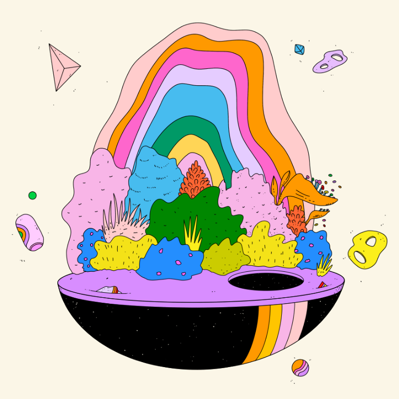 🌈🌴🪐 #19 static token preview