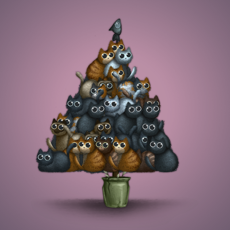 Fluffy Christmas Tree #20 static token preview