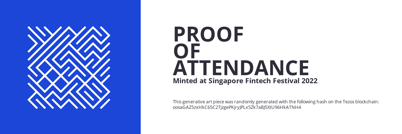 SFF2022 Proof of Attendance Token #770 static token preview
